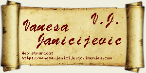 Vanesa Janičijević vizit kartica
